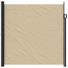 Auvent latéral rétractable beige 200x500 cm 