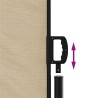 Auvent latéral rétractable beige 200x500 cm 