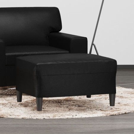 Repose-pied Noir 70x55x41 cm Similicuir 