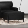 Repose-pied Noir 70x55x41 cm Similicuir 