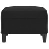 Repose-pied Noir 70x55x41 cm Similicuir 