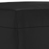 Repose-pied Noir 70x55x41 cm Similicuir 