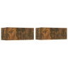 Ensemble de meubles TV 4 pcs Chêne fumé Bois d'ingénierie 