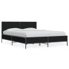 Cadre de lit sans matelas noir 120x190 cm 
