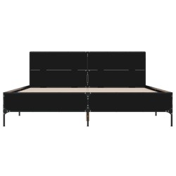 Cadre de lit sans matelas noir 120x190 cm 
