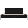 Cadre de lit sans matelas noir 120x190 cm 