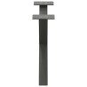 Pieds de table basse en forme de X 2 pièces Anthracite 60 x (30-31) cm Acier 