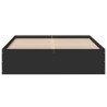 Cadre de lit sans matelas noir 135x190 cm 