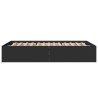 Cadre de lit sans matelas noir 135x190 cm 