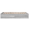 Cadre de lit sans matelas sonoma gris 135x190 cm 