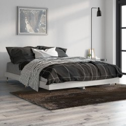 Cadre de lit sans matelas sonoma gris 135x190 cm 