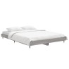 Cadre de lit sans matelas sonoma gris 135x190 cm 