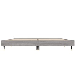 Cadre de lit sans matelas sonoma gris 135x190 cm 