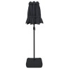 Parasol de jardin à double tête noir 316x240 cm 