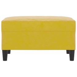 Repose-pied Jaune 70x55x41 cm Velours 