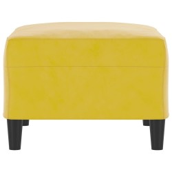 Repose-pied Jaune 70x55x41 cm Velours 