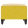 Repose-pied Jaune 70x55x41 cm Velours 