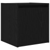 Tables de chevet murales 2 pcs noir 38x34x40 cm 