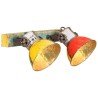 Applique murale industrielle Multicolore 45x25 cm E27 