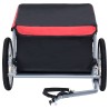 Remorque de vélo noir et rouge 65 kg 