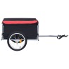 Remorque de vélo noir et rouge 65 kg 