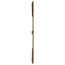Tête de lit murale Marron miel 204x3x110 cm Bois massif de pin 