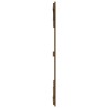 Tête de lit murale Marron miel 204x3x110 cm Bois massif de pin 