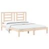 Cadre de lit sans matelas 150x200 cm bois de pin massif 