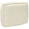 Ensemble de coussins de palette de 2 pièces Crème en tissu Oxford 