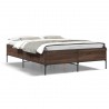 Cadre de lit sans matelas chêne marron 120x190 cm 