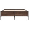 Cadre de lit sans matelas chêne marron 120x190 cm 