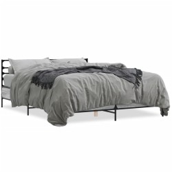 Cadre de lit sans matelas sonoma gris 150x200 cm 