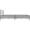 Cadre de lit sans matelas sonoma gris 150x200 cm 