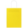 Sacs en papier 250 pcs avec poignées jaune 21x11x28 cm 