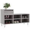 Armoire à chaussures Sonoma gris 102x36x60 cm Bois d'ingénierie 