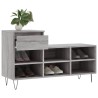 Armoire à chaussures Sonoma gris 102x36x60 cm Bois d'ingénierie 