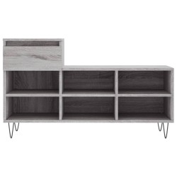 Armoire à chaussures Sonoma gris 102x36x60 cm Bois d'ingénierie 