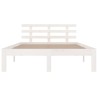 Cadre de lit sans matelas blanc 135x190 cm 