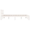 Cadre de lit sans matelas blanc 135x190 cm 
