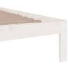 Cadre de lit sans matelas blanc 135x190 cm 