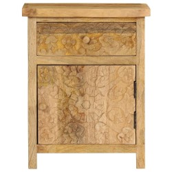 Table de chevet Bois de manguier massif 40x30x50 cm 