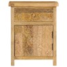 Table de chevet Bois de manguier massif 40x30x50 cm 