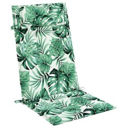 Coussins de chaise à dossier haut lot de 4 modèle de feuille 