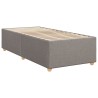 Cadre de lit sans matelas taupe 90x200 cm tissu 