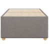 Cadre de lit sans matelas taupe 90x200 cm tissu 