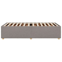 Cadre de lit sans matelas taupe 90x200 cm tissu 