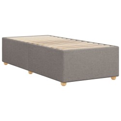 Cadre de lit sans matelas taupe 90x200 cm tissu 