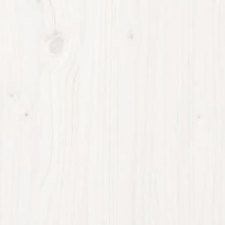 Cadre de lit sans matelas blanc bois massif 100x200 cm 
