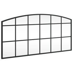 Miroir mural noir 80x40 cm arche fer 