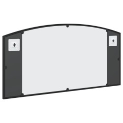 Miroir mural noir 80x40 cm arche fer 